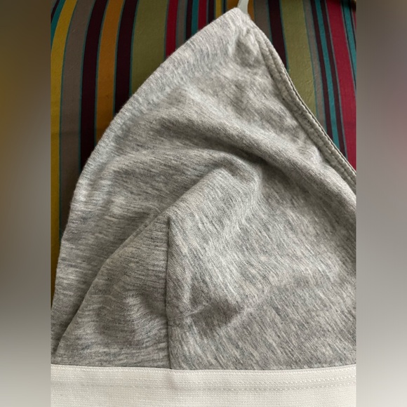Size L Calvin Klein Modern Cotton Triangle Bralette in Grey Heather - Picture 7 of 11